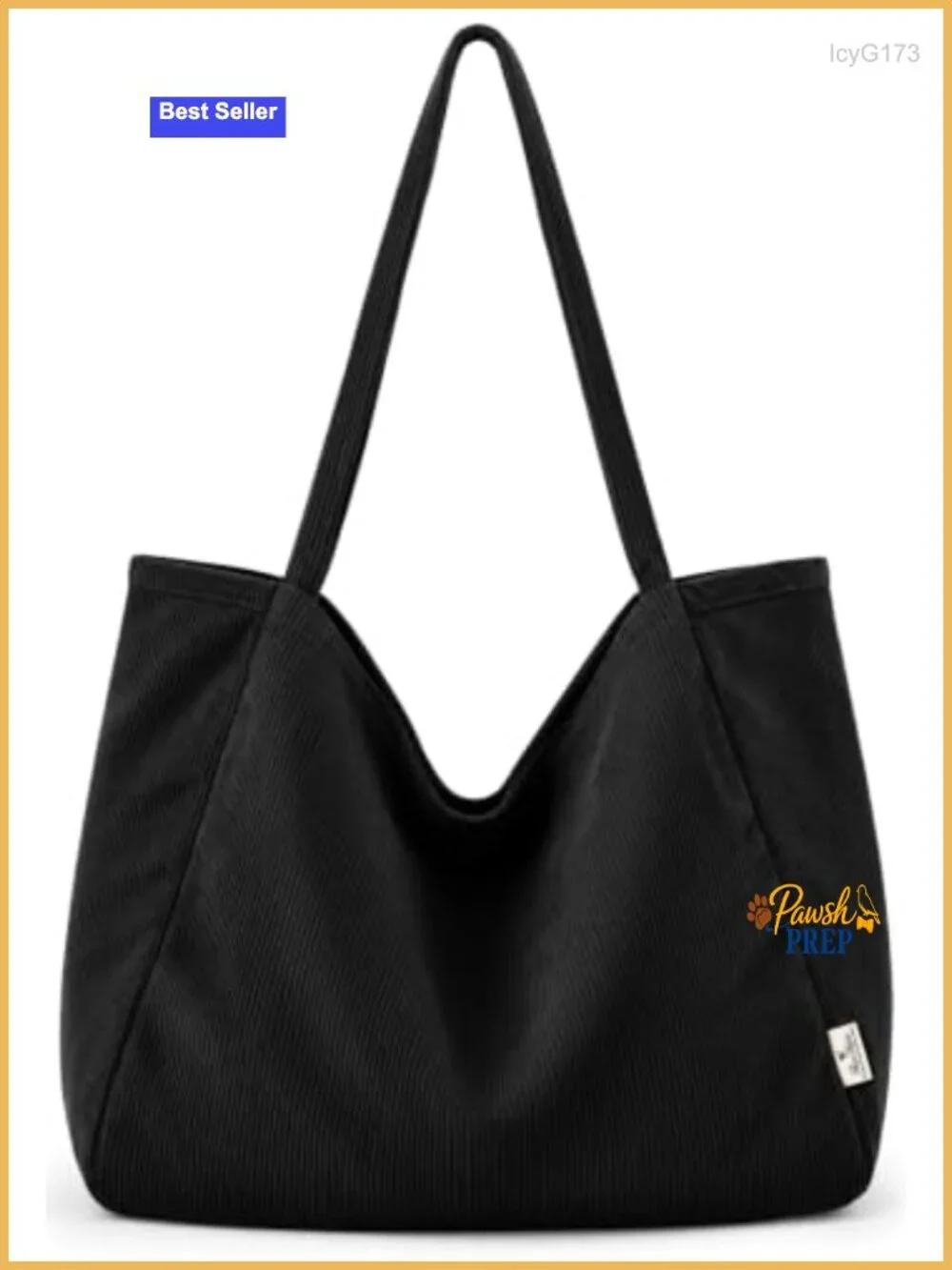 Corduroy Hobo Bag Large Slouchy Shoulder Tote Work Travel